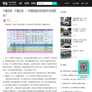 不看负债，不看征信，一申请就通过的贷款平台有哪些？-有驾